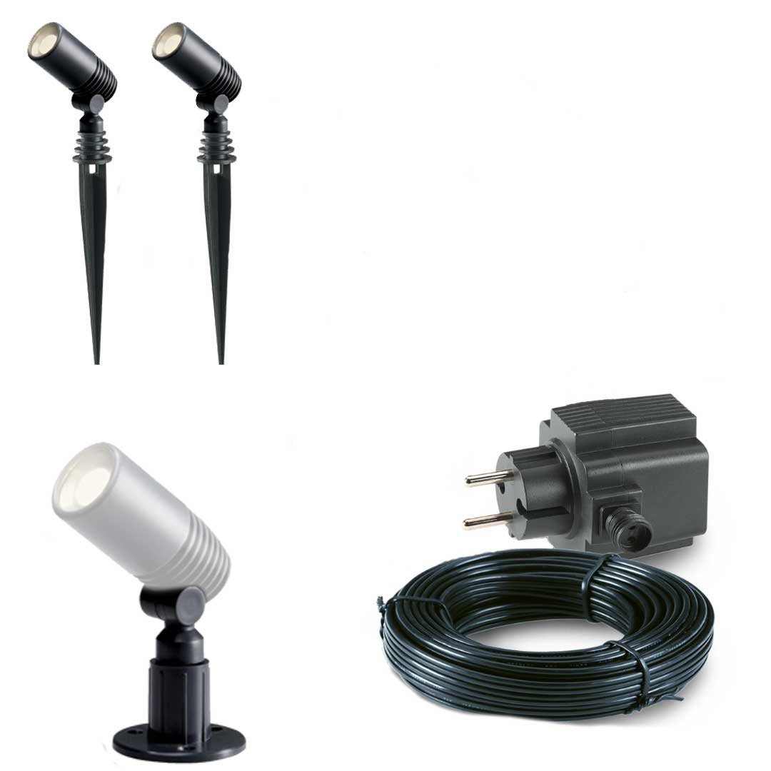 2x LED grond spot - 12V - 2 watt - complete set 2x LED grond spot - 12V - 2 watt - complete set